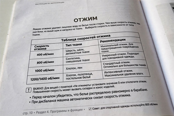 Максимальный отжим не для всех: как выбрать скорость и не испортить бельё