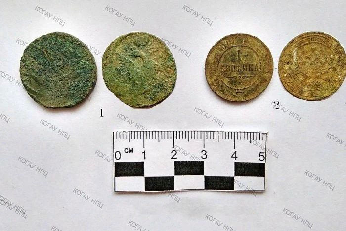 На раскопках усадьбы купцов Сунцовых нашли старинные монеты На раскопках усадьбы купцов Сунцовых нашли старинные монеты