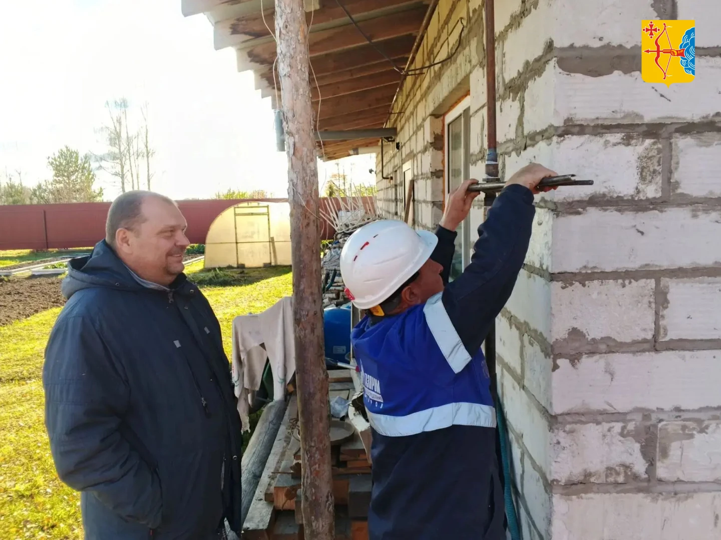 В деревне Рай Оричевского округа к природному газу подключили первые дома
