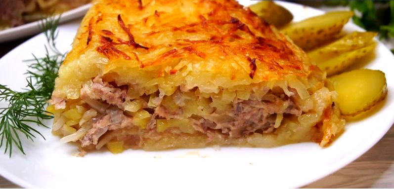 Необычная картофельно-мясная запеканка