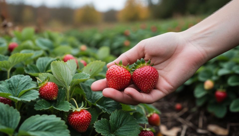 Как устроить клубничное чудо осенью за пять минут